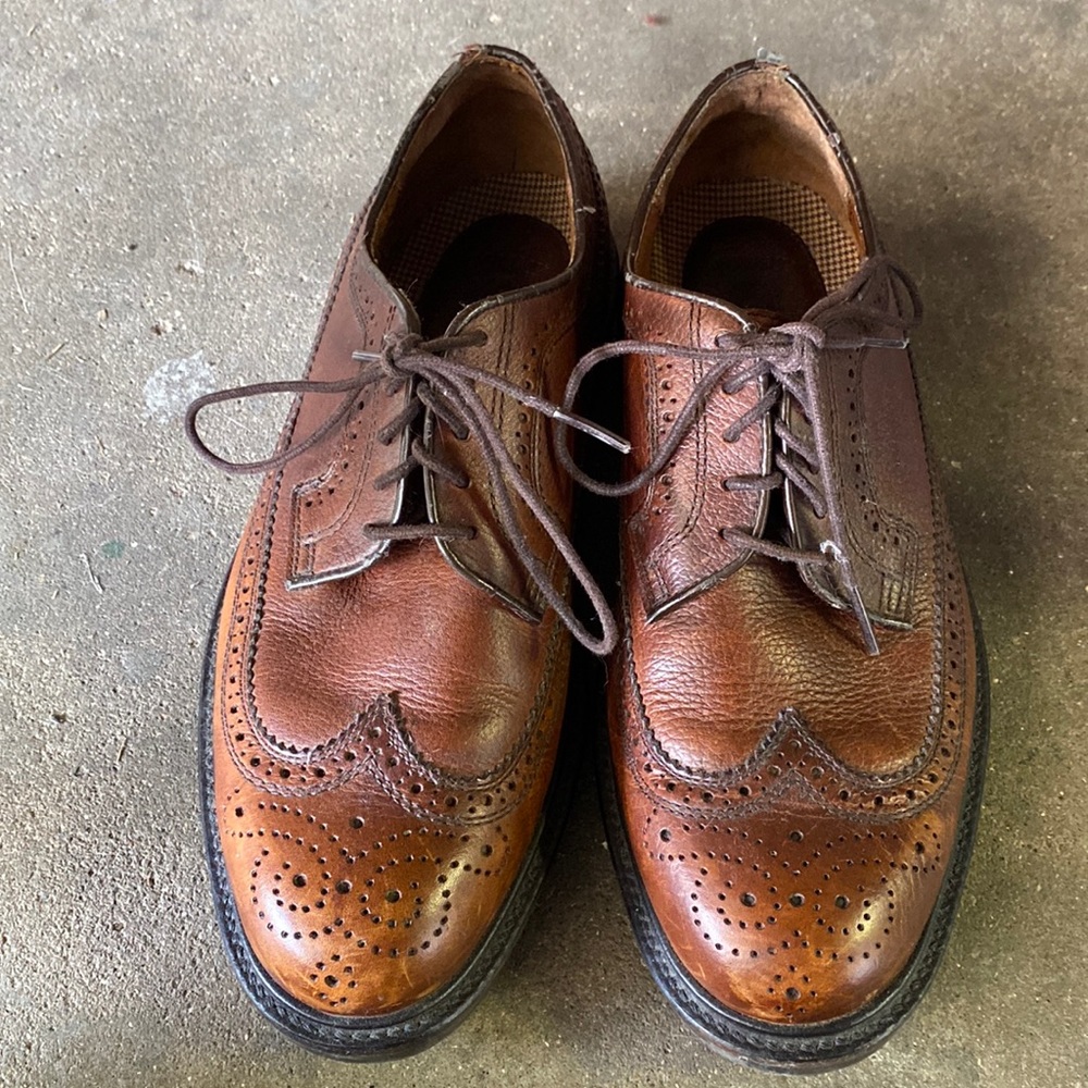 Men’s Brown Wingtips Tommy Hilfiger Shoe’s Size 8